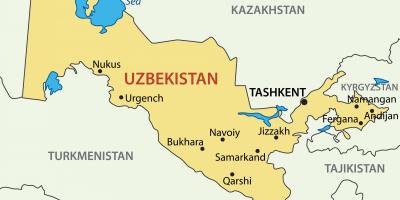 Thủ đô của Uzbekistan bản đồ